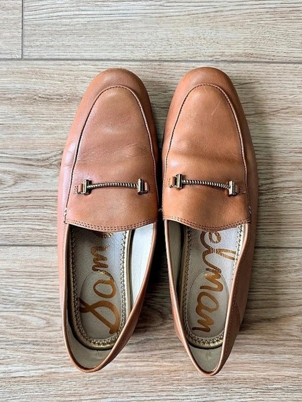 Sam Edelman Loraine Bit Loafer Chain Detail Brown